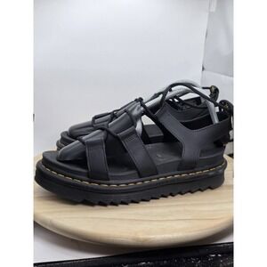 Women's Size 10 - Dr Martens Doc Nartilla Sandals Black Gladiator Style Sandal